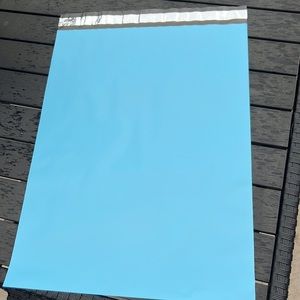 25 pcs Light Blue Poly Mailers 14.50x19" inches